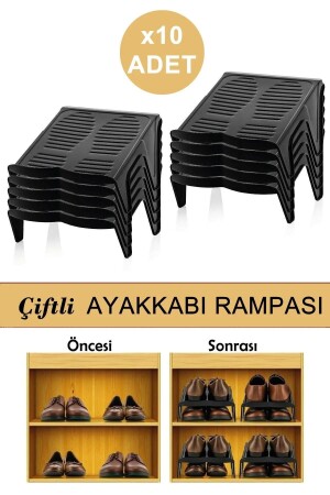 10-Paar-Schuhrampe, Schuh-Organizer, Schuhrampasıgens - 1