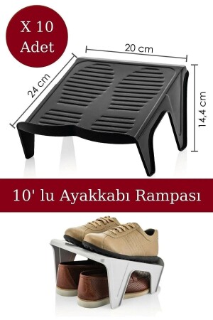 10-Paar-Schuhrampe, Schuh-Organizer, Schuhrampasıgens - 4