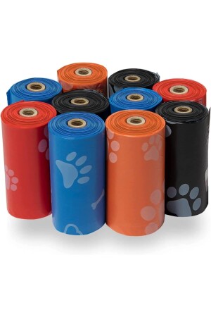 10 Rollen Hundekotbeutel, Öko-Set, Katzenkotbeutel, inklusive 150 Beutel - 1