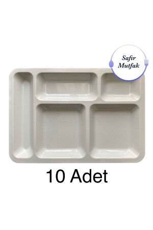 10 Stück 5-runde weiße Tischschale, Tabilot, Table Dhote HLF-354 - 1