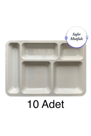 10 Stück 5-runde weiße Tischschale, Tabilot, Table Dhote HLF-354 - 3