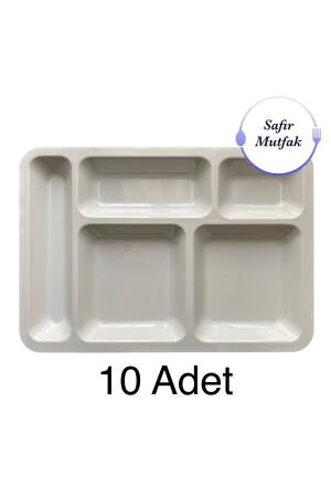 10 Stück 5-runde weiße Tischschale, Tabilot, Table Dhote HLF-354 - 1