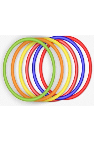 10 Stück 55 cm Hula Hoop Farbiger Hula Hoop Taillenschlankheits-Gymnastikreifen Lernreifen - Hulahoop - 1