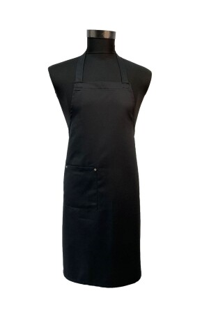 10 Stück schwarze fleckenabweisende Gabardine Cook Chef Barista Küchenschürze Unisex BK1164 - 1