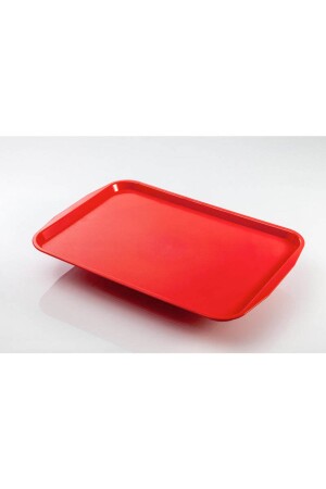 10 Stück Serviertablett, rote Farbe, 27 x 35 cm, mittlere Größe, 27 x 35 cm, rotes Präsentationstablett 1. Qualität - 3