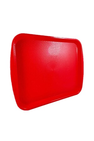 10 Stück Serviertablett, rote Farbe, 27 x 35 cm, mittlere Größe, 27 x 35 cm, rotes Präsentationstablett 1. Qualität - 5