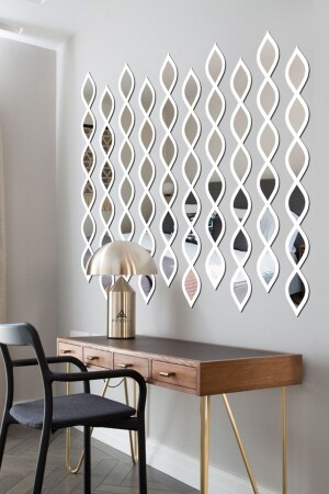 آية مزينة من قطرات المياه 10 قطع إطار بيضاء - AHWALL WOODWORKING