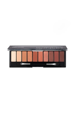 10-teilige Lidschattenpalette (NUDE AND EARTH TONES) – Lidschattenpalette – 003 Sunset – 8690604551699 - 1