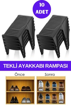 10-teilige Schuhrampe – Schrank-Organizer - 3