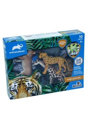 10-teiliges Tierset in Box - Wild Animals activeshopD5801a - 1