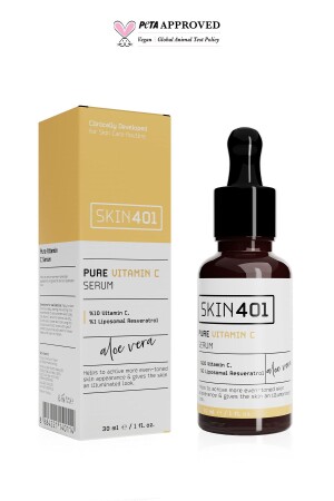 10 % Vitamin C, aufhellendes, farbtonausgleichendes Serum, 30 ml, Skin401-106 - 1