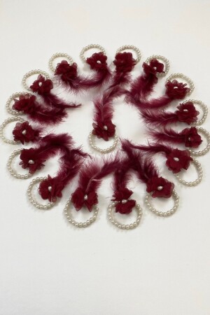 مقعد العروس من بورغنديا - العروس لتكون - حفلة العزاب - زفاف - حزمة ليلة هينا 10 قطع - Zeymerade