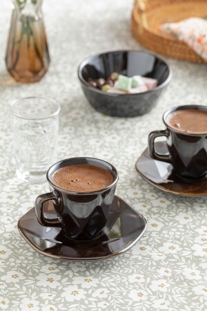 مجموعة من الكريستالوس من كوبين قهوة 100 مل براون 10035652 - English Home