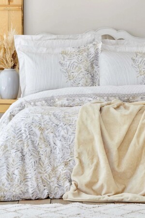 منزج ملونة خضراء 100% القطن مزدوجة غطاء غطاء 200 مجموعة 20. 01. 0248 - Karaca Home