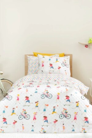 (منيز-كاراكا) للبنات المنزلية 100% قطن واحد كامل مجموعة 200. 21. 01. 0387 - Karaca Home