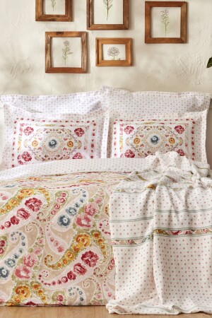 م.ن.ز-جاسمين بوتر 100٪ القطن مزدوجة الوقود غطاء القشرة 200 مجموعة 22. 14. 0029 - Karaca Home