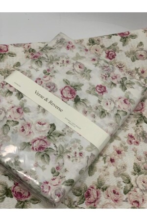غطاء منازل جاسمين مزدوج وردي 100% القطن - 200 × 220 aky33154 - aky home style