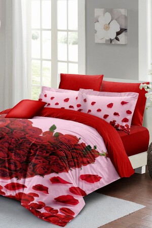 يوم الحب من قبل (مينز) ، غطاء ملابس مزدوجة (منتج) 100% قطن (ساتين) من أجل حب الوردات (مونوهوم 24505 - Monohome