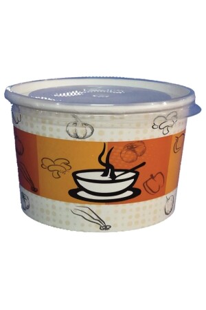 100 Adet Kapaklı Karton Çorba Kasesi 16 Oz. 90009-100 - Genel Markalar