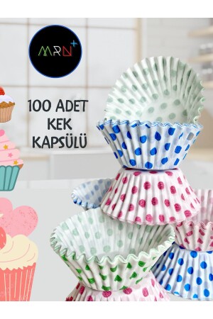 100 Adet Kek Kapsülü- Muffin Kağıdı- Cupcake Kağıdı- Muffin Kapsülü - 1