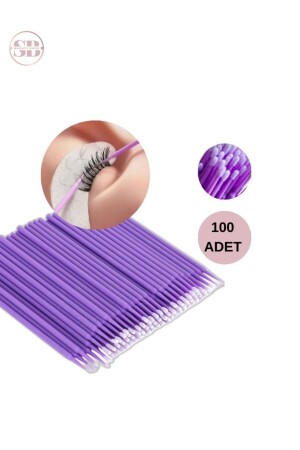 100 Adet Micro Brush Fırça - 1