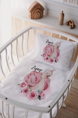 100 % Baumwollsatin Mother Yani Kinderbettbezug-Set LLBANY23 - Lilabio