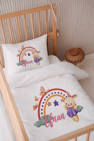 100 % Baumwollsatin, personalisiertes 100 x 150 Babybettwäsche-Bettbezug-Set TYC9Z2EAFN169082217631471 - 2