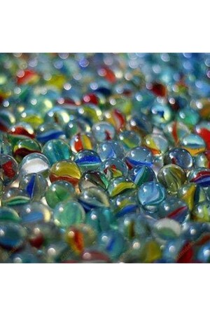 م.ن.ز-المرمر اللعب 100 قطعة من المرمر الزجاج اللعب المرمر مجموعة نقية ومتنوعة - Bba Home