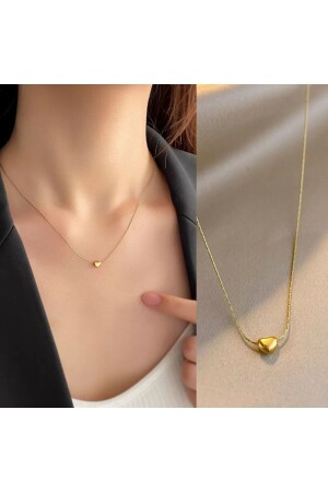 قلوب النساء الذهبية القليلة 100٪ رقبة النحاس - Monalisa