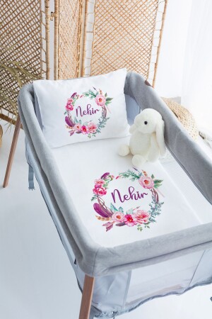 MNZ-100% Delux Cotton شخصية 70x120 حديقة السرير غطاء غطاء مجموعة PRKYT51 - Lilabio