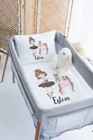 MNZ-100% Delux Cotton شخصية 70x120 حديقة السرير غطاء غطاء مجموعة PRKYT53 - Lilabio