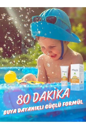 %100 Doğal 50 Spf Bebek Ve Çocuklar Için Organik Güneş Koruyucu Krem 100 ml - 8