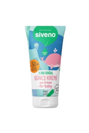 %100 Doğal Bebek Güneş Kremi Leke Karşıtı Antioksidan Nemlendirici Bitkisel Vegan UVA UVB SPF50 CE20232025 - 2