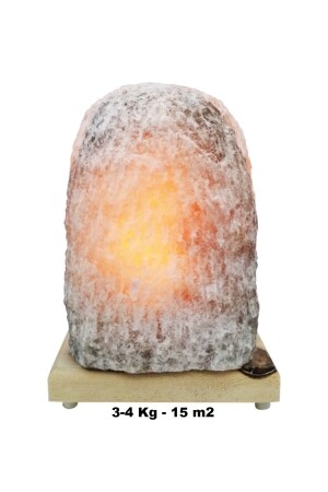 %100 Doğal Çankırı Kaya Tuzu Lambası (3-4 Kg - 15 M2) - Tuz Lambası - Tuz Madeni