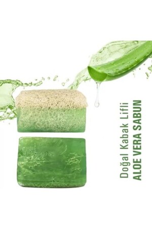 %100 Doğal Kabak Lifli Aloevera Sabunu - 2