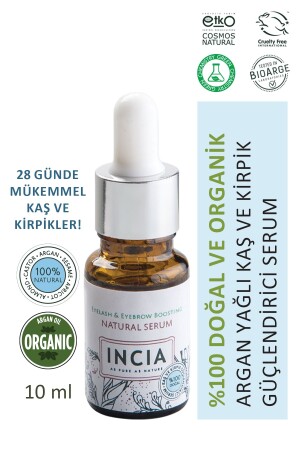 %100 Doğal Kaş Ve Kirpik Güçlendirici Serum Bitkisel Yoğunlaştırıcı Yoğun Bakım Yağı Vegan 10 ml - 2