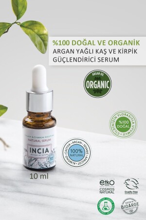 %100 Doğal Kaş Ve Kirpik Güçlendirici Serum Bitkisel Yoğunlaştırıcı Yoğun Bakım Yağı Vegan 10 ml - 4