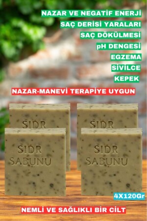 %100 doğal sidir sabunu Arabistan Kirazı Orijinal Manevi Terapi Sidir Sabun 4x120 gr hkm152 - 1