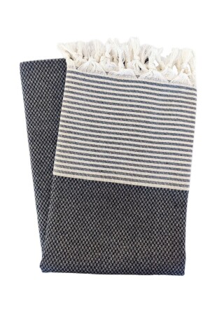 من المواد المزروعة من المواد المزروعة، 100% القطن، النمط المزروع، الأسود، منشفة الشاطئ، منشفة حمام GPHGERKR - Peştanoz