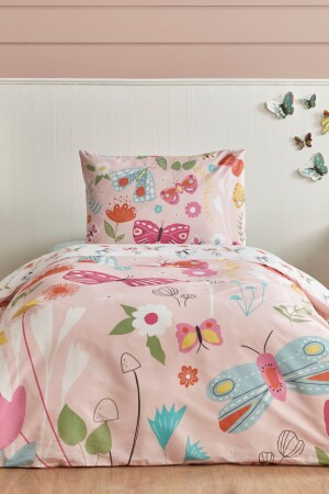 مجموعة من الغطاء من القطن 100٪ الفراشة الصغيرة - Karaca Home