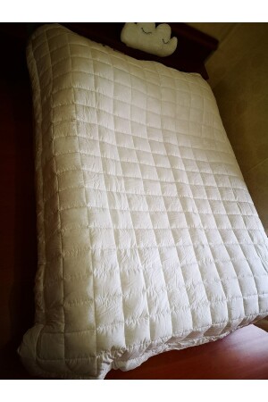 %100 Kuzu Yününden Battal Boy(KING SIZE) Beyaz Yorgan - Bahçehome