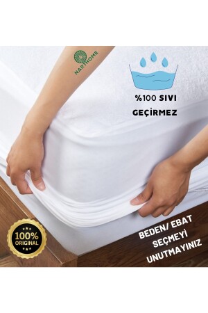 %100 Micro Kumaş Full Kenar Sıvı Geçirmez Fitted Yatak Koruyucu Çarşaf Yatak Alezi Mfsg NRTMFSG - 1