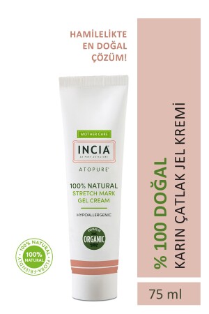 100 % natürliche Gel-Creme gegen Dehnungsstreifen am Bauch, Anti-Dehnungsstreifen, Bio-Avocadoöl, Schwangerschaft, 75 ml - 2