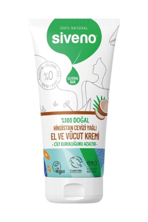 100 % natürliche Hand- und Körpercreme, Kokosnuss-Avocado, intensive feuchtigkeitsspendende Reparatur, vegan, 50 ml - 4