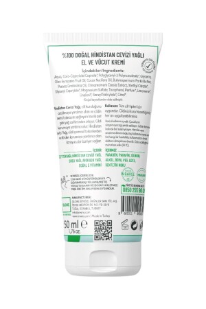 100 % natürliche Hand- und Körpercreme, Kokosnuss-Avocado, intensive feuchtigkeitsspendende Reparatur, vegan, 50 ml - 9