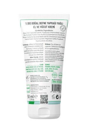 100 % natürliche Hand- und Körpercreme, Lorbeer, glättend, beruhigend, reparierend, feuchtigkeitsspendend, vegan, 50 ml - 9