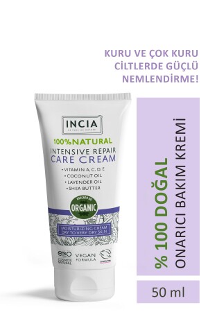 100 % natürliche reparierende Pflegecreme, intensiv feuchtigkeitsspendende Hautpflege, Lavendel, Avocado, Shea, vegan, 50 ml - 2