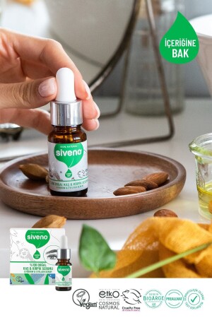 100 % natürliches Augenbrauen- und Wimpernserum, Kräuterverstärker, revitalisierendes Intensivpflegeöl, vegan, 10 ml - 7