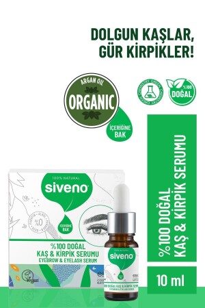 100 % natürliches Augenbrauen- und Wimpernserum, Kräuterverstärker, revitalisierendes Intensivpflegeöl, vegan, 10 ml, MSIV-000016 - 2