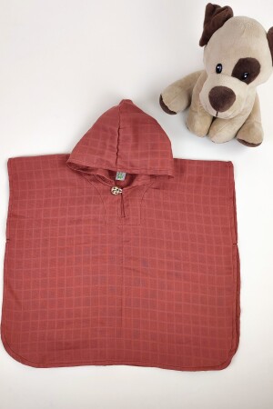 %100 Organik Pamuk Müslin Çocuk Panço, Oeko-tex Sertifikalı, Tek Katlı tkmp - la mure baby